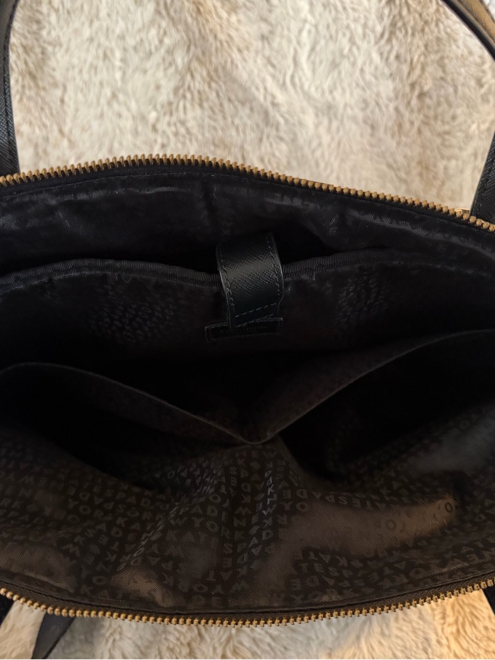 kate spade Black and White Polka Dot Laptop Tote - Picture 4 of 6